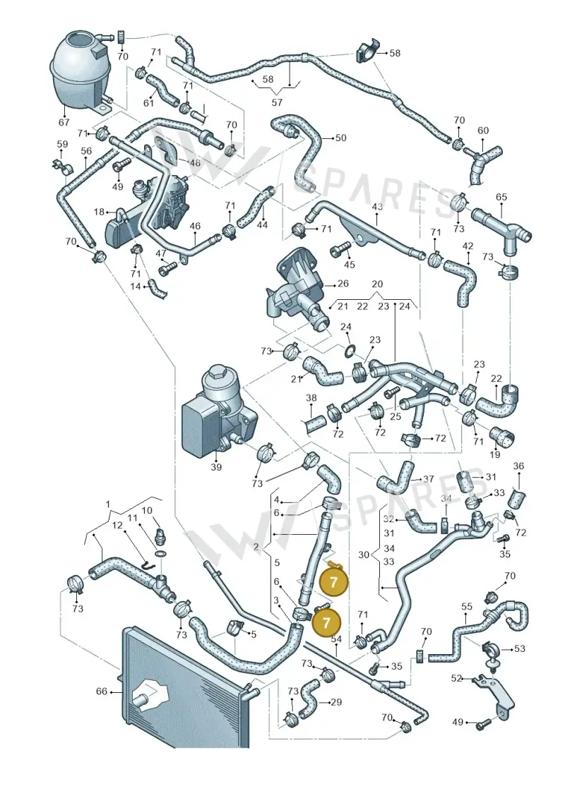 N10632003 — Volkswagen Amarok twin cab (2022-) diagram 683121540, position 7