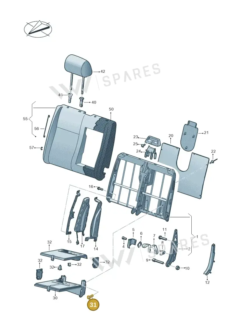 N10632004 — Volkswagen Single-cab transp. (2019-2024) diagram 861881200, position 31