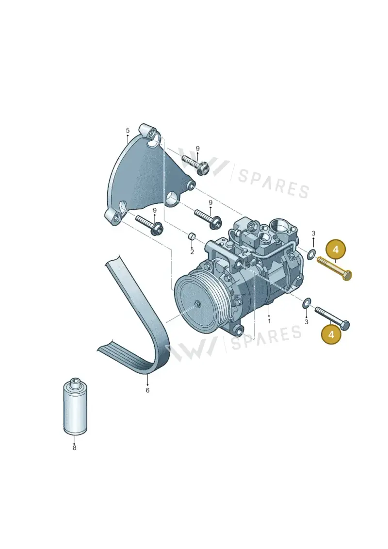 N10636501 — Volkswagen Touareg BlueMotion (2014-2018) diagram 693260150, position 4