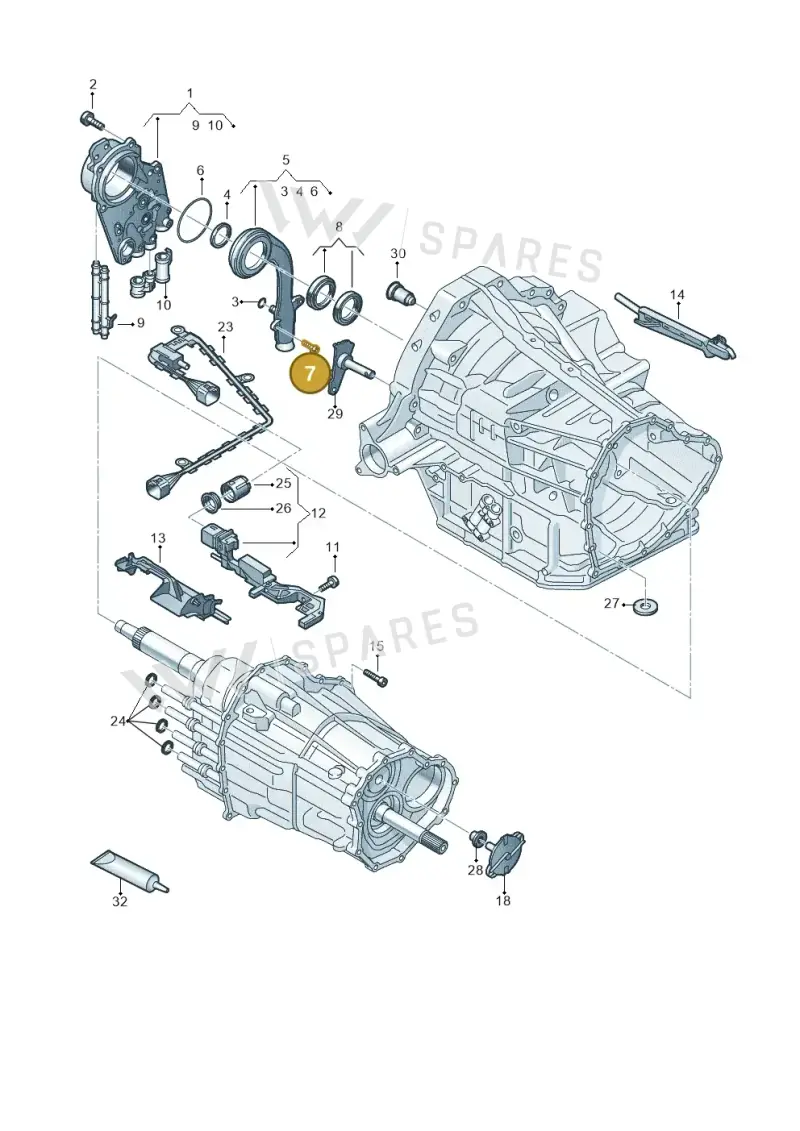 N10637302 — Volkswagen Phideon (2016-2023) diagram 251321700, position 7