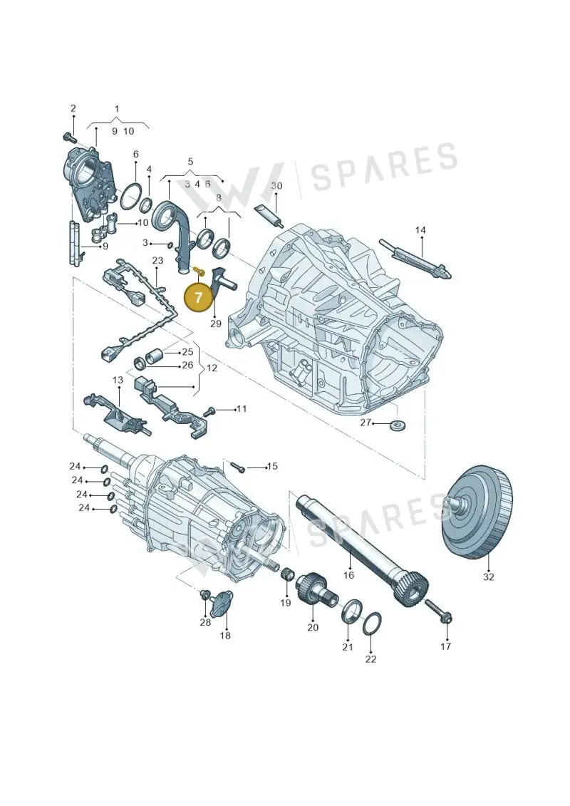 N10637302 — Audi Q5 (2009-2018) diagram 687321070, position 7