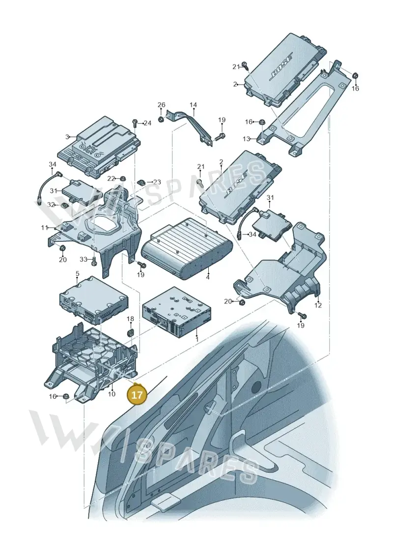 N10640201 — Audi RS6 Avant (2013-2018) diagram 711035400, position 17