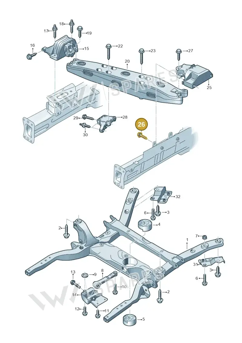 N10640301 — Volkswagen E-Crafter 35 (2018-2024) diagram 599199100, position 26