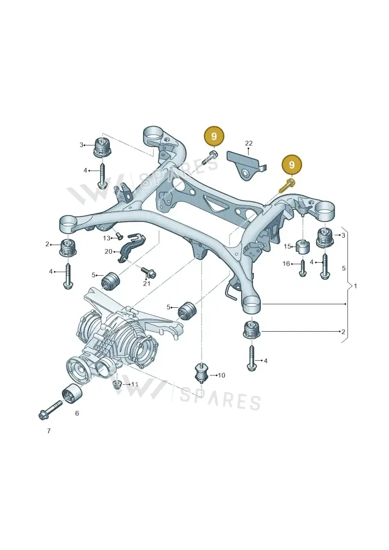 N10640901 — Volkswagen Touareg (2017-2023) diagram 439505010, position 9