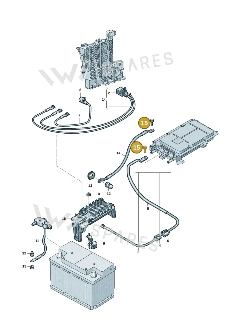 N10642103 — Volkswagen ID.Buzz (2022-) diagram 15a971150, position 15