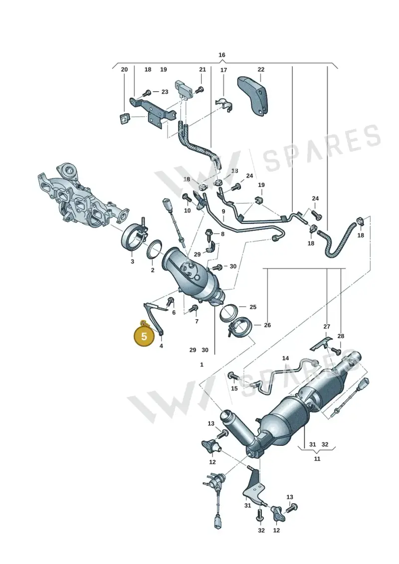 N10642103 — Volkswagen Transport. multivan (2019-2024) diagram 7em253070, position 5