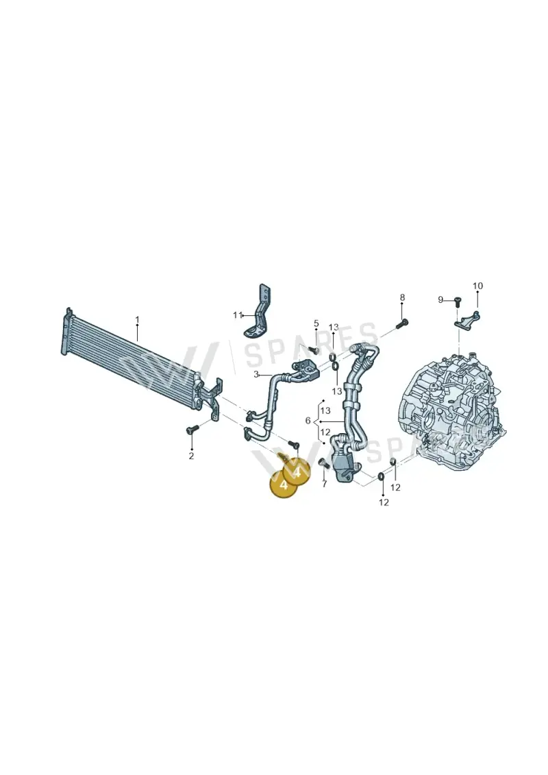 N10644401 — Volkswagen Tiguan 2.0 4Motion (2017-2024) diagram 833317050, position 4