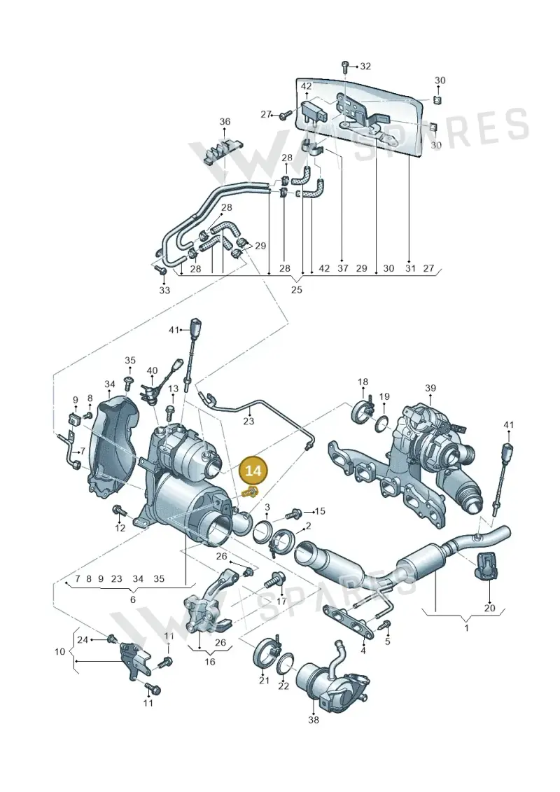 N10646901 — Volkswagen T-Cross 1,0 (2018-2024) diagram 837253500, position 14