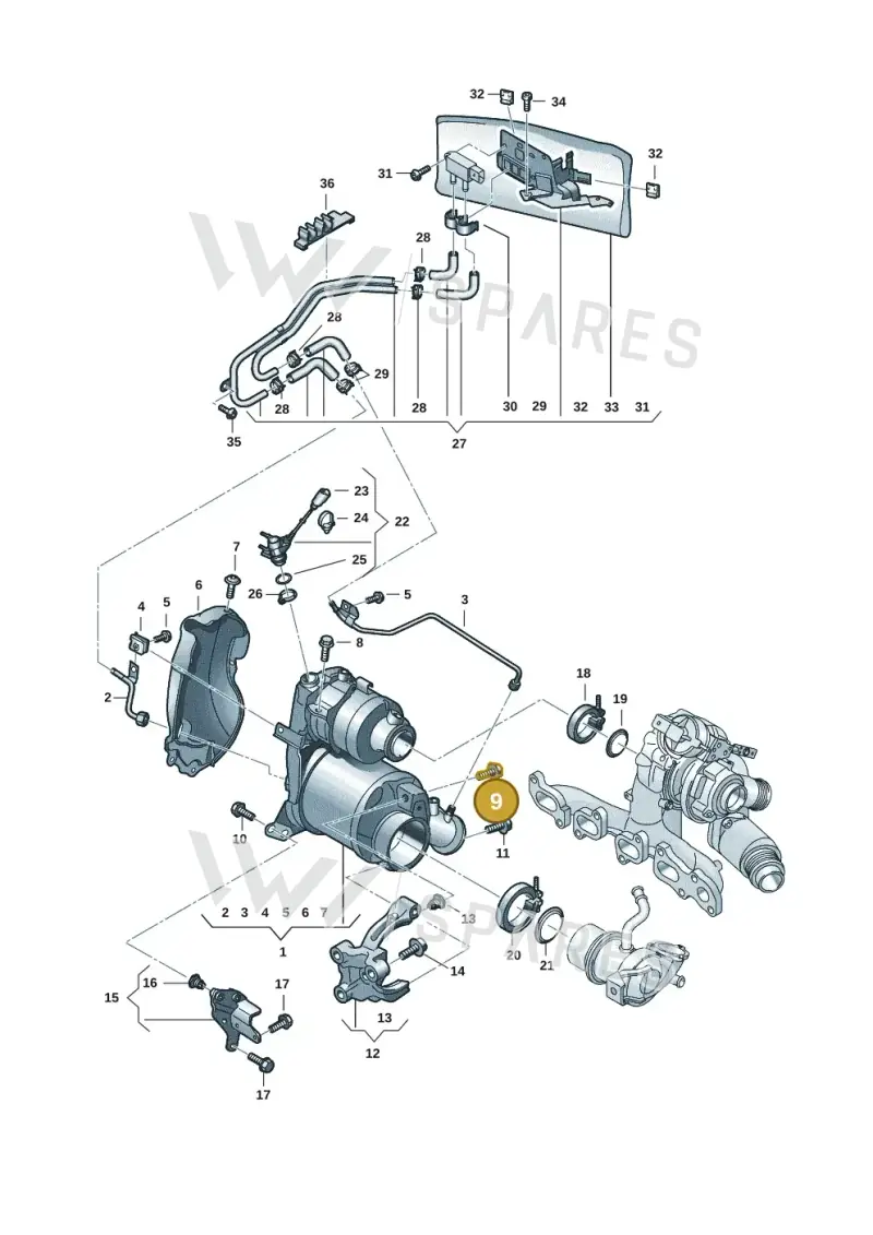 N10646901 — Volkswagen Tiguan 2.0 (2023-) diagram 57x253160, position 9