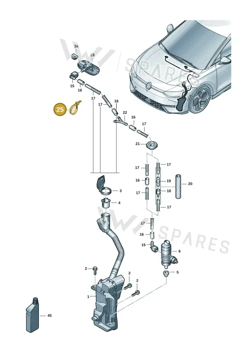 N10647801 — Volkswagen ID.7 Limousine Pro (2023-) diagram 14b955100, position 25