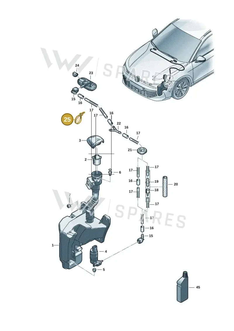 N10647801 — Volkswagen Passat estate (2023-) diagram 3j0955100, position 25