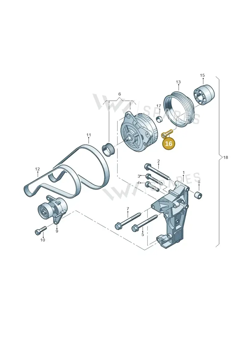 N10651701 — Volkswagen Crafter 35 panel (2011-2016) diagram 722903520, position 16