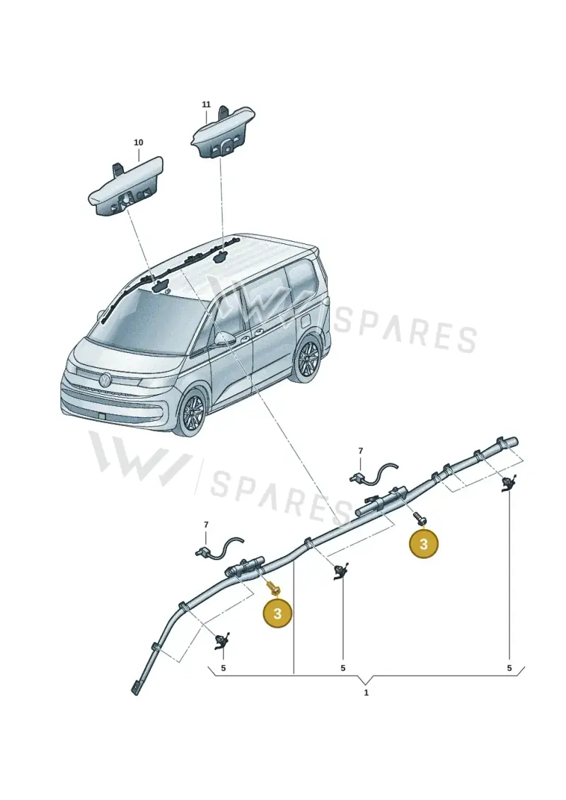 N10651801 — Volkswagen Multivan (2021-) diagram 7t0880200, position 3