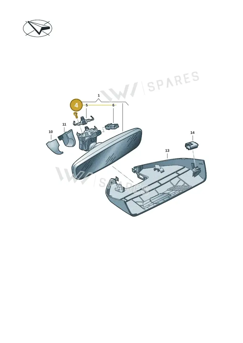 N10652901 — Volkswagen Passat estate (2023-) diagram 3j0857450, position 4