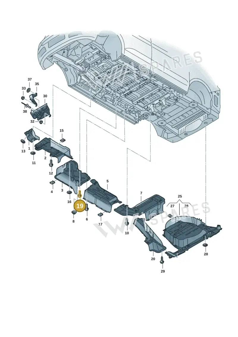 N10653501 — Volkswagen Multivan (2021-) diagram 7la825000, position 19