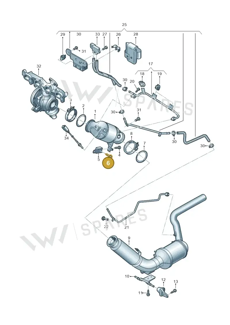 N10653501 — Volkswagen MAN TGE 55 (2016-2021) diagram 806253500, position 6