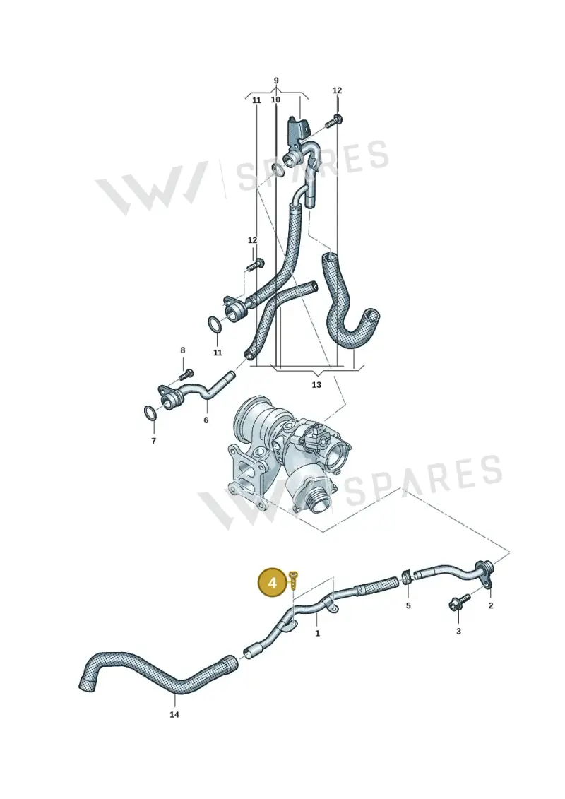 N10654902 — Volkswagen Multivan (2021-) diagram 7t0121430, position 4