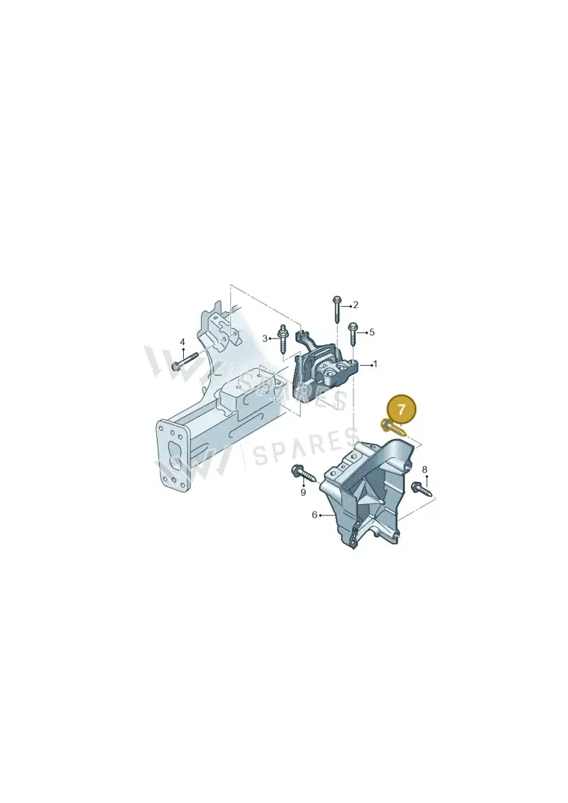 N10655801 — Volkswagen T-Roc convertible 1.5 (2019-2024) diagram 837199010, position 7
