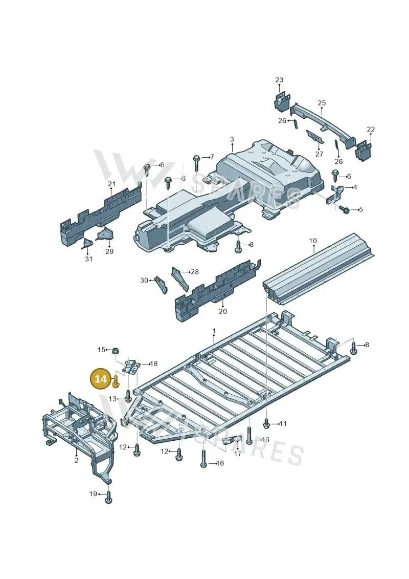 N10655802 — Volkswagen E-Crafter 35 (2018-2024) diagram 599804000, position 14