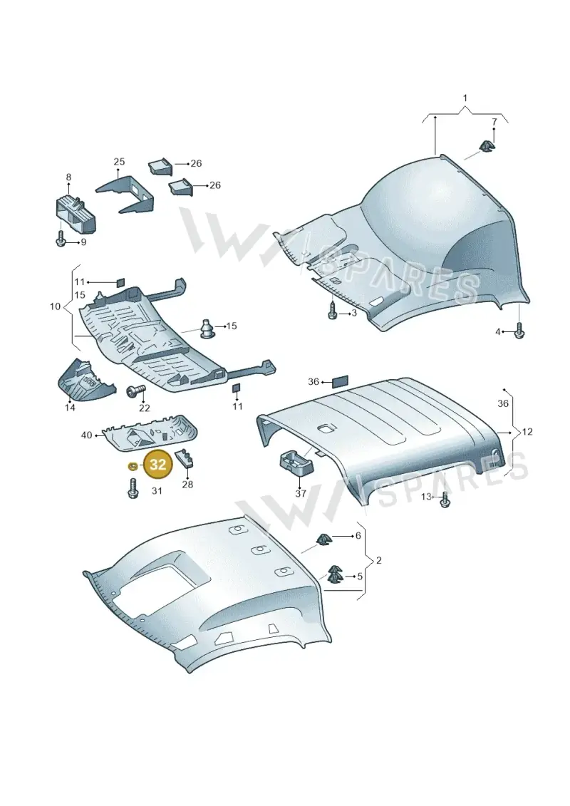 N10656602 — Volkswagen MAN TGE 35 (2016-2021) diagram 807867550, position 32