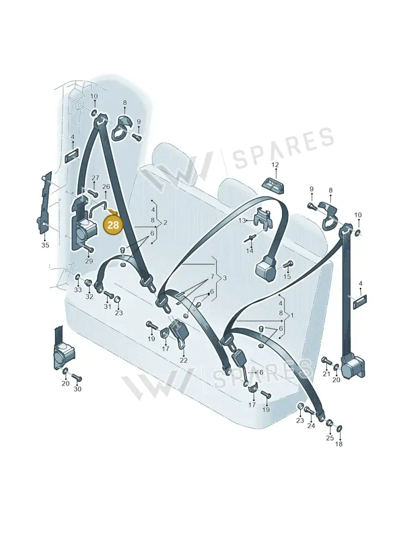 N10656801 — Volkswagen Caravelle (2019-2024) diagram 410857800, position 28