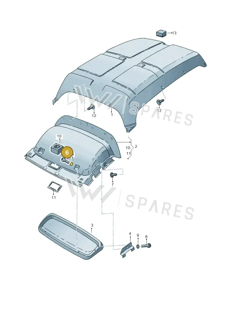 N10656802 — Volkswagen CADDY-KOMBI/KASTENW.   06> (2005-) diagram 173867550, position 6