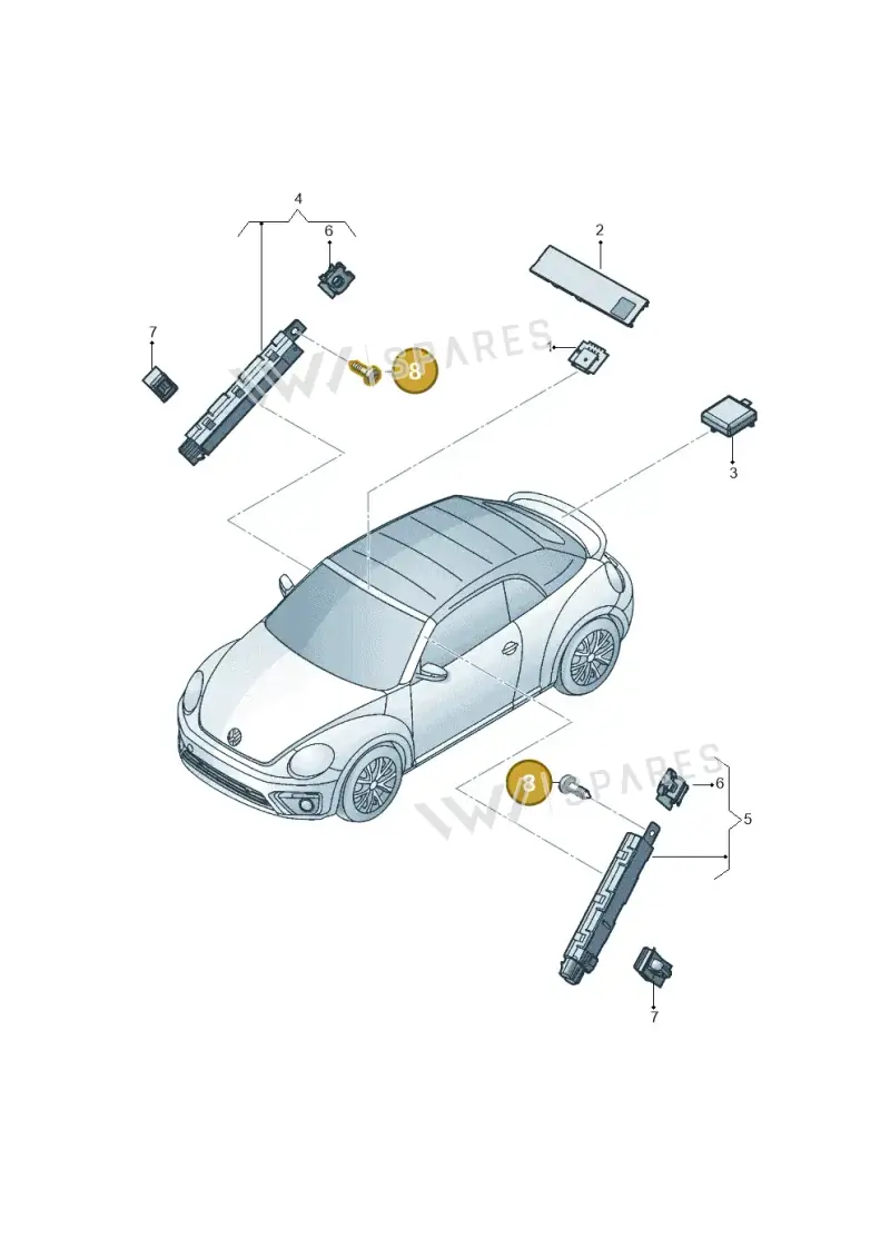 N10656901 — Volkswagen New beetle cabriolet (2016-2019) diagram 802035100, position 8