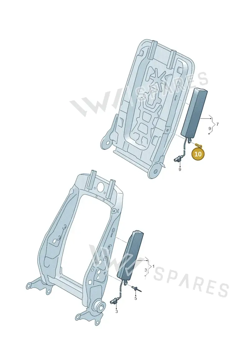 N10657101 — Volkswagen Sharan BlueMotion (2015-2022) diagram 689880200, position 10