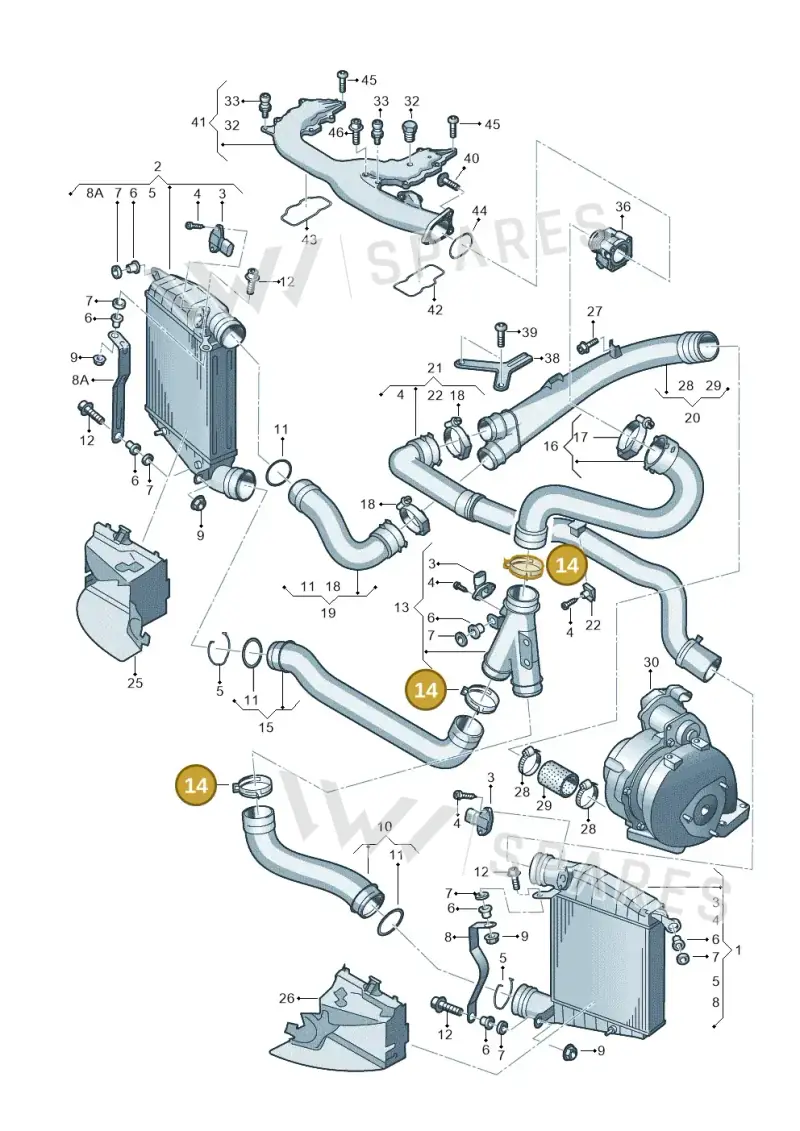 N10658901 — Volkswagen Phaeton 4motion (2010-2016) diagram 710145800, position 14