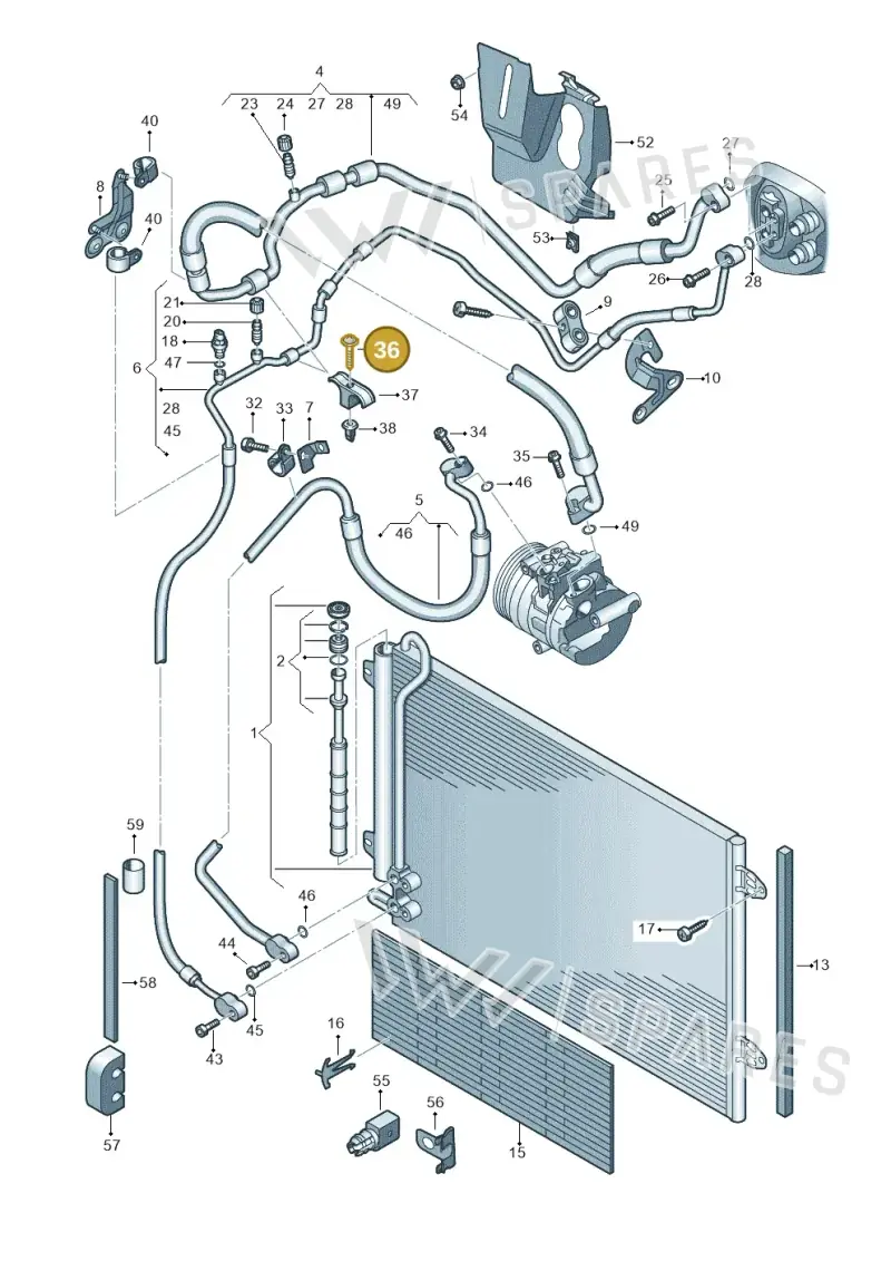 N10659501 — Volkswagen Passat saloon (2010-2015) diagram 702260410, position 36