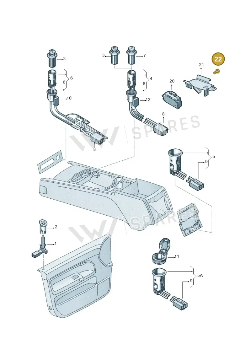 N10660301 — Volkswagen Touareg (2005-2006) diagram 274919800, position 22