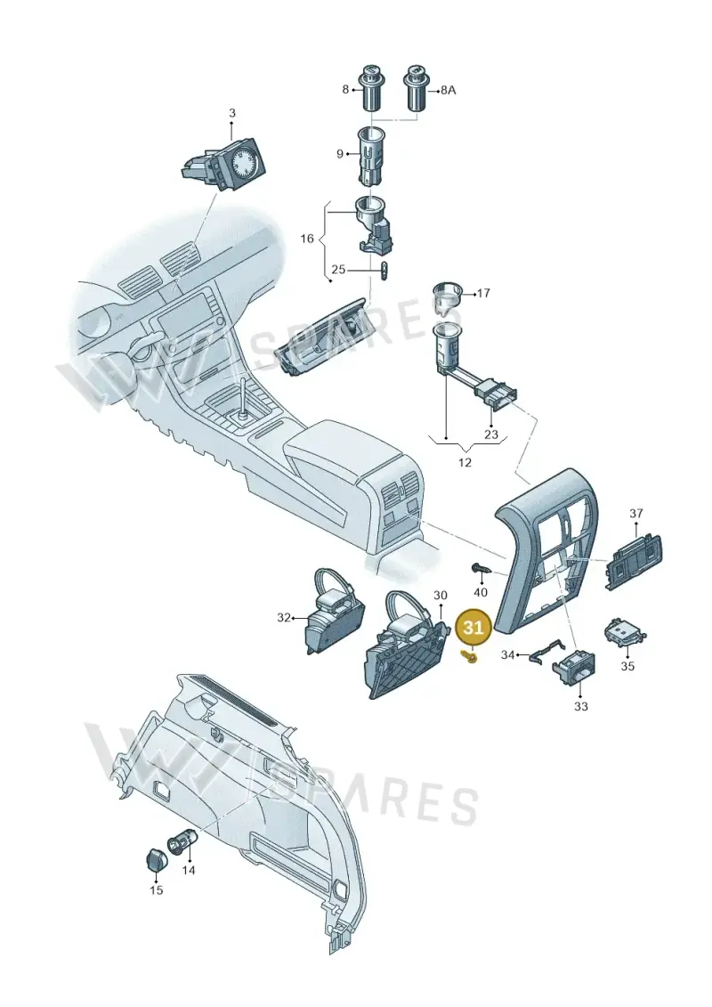 N10660301 — Volkswagen Passat saloon (2010-2015) diagram 702919200, position 31