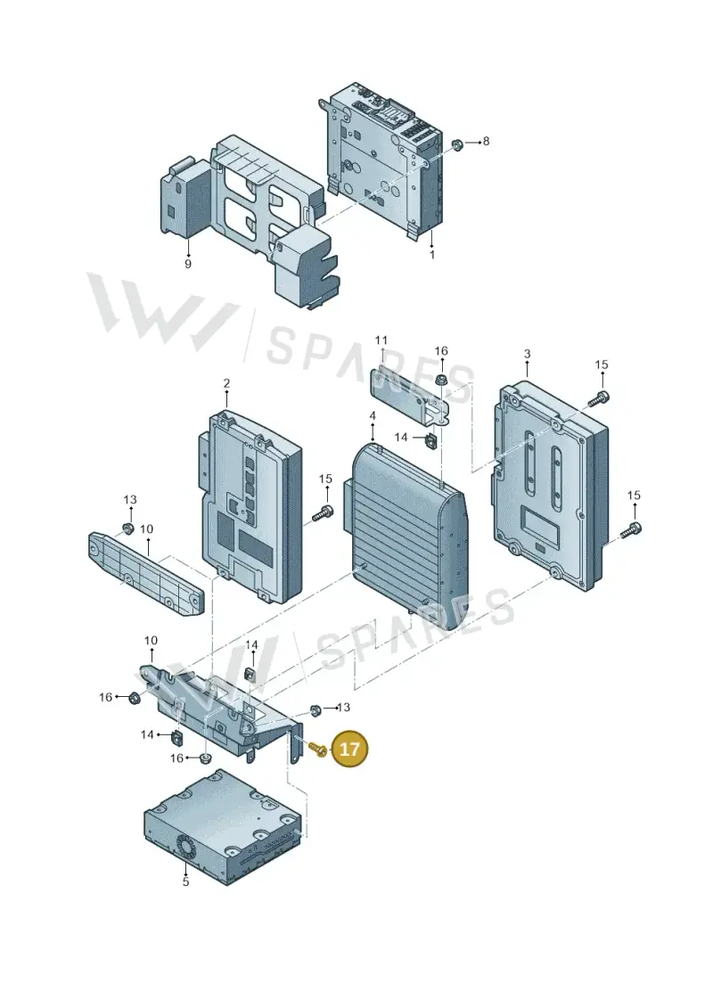 N10660301 — Audi A8 (2013-2018) diagram 771035400, position 17