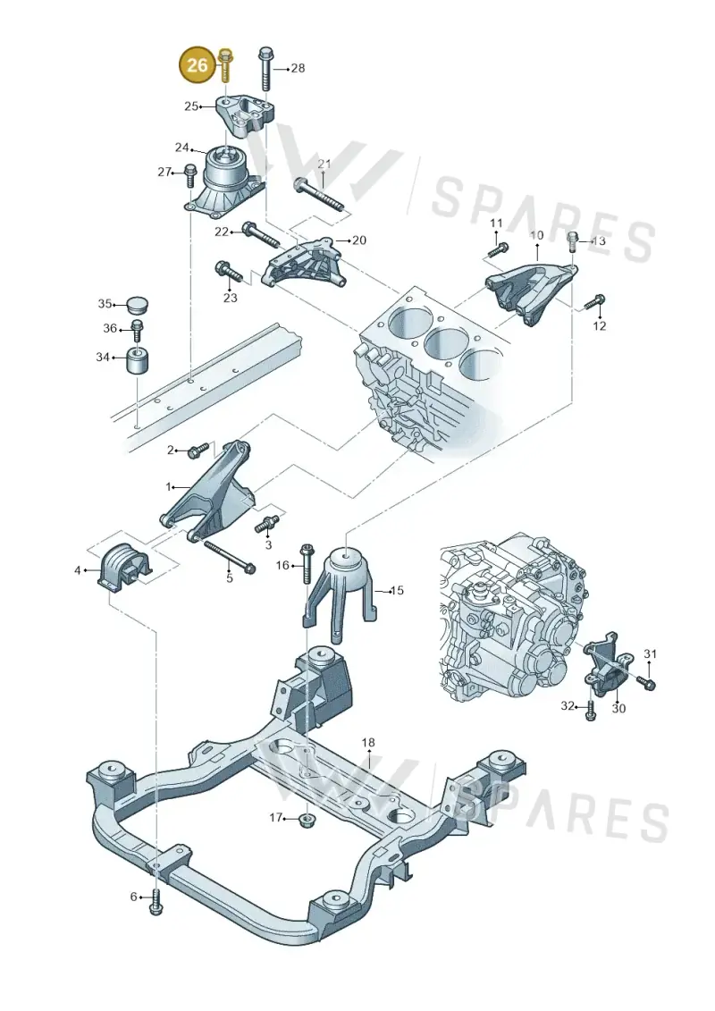 N10661101 — Volkswagen Caravelle (2015-2019) diagram 679199300, position 26