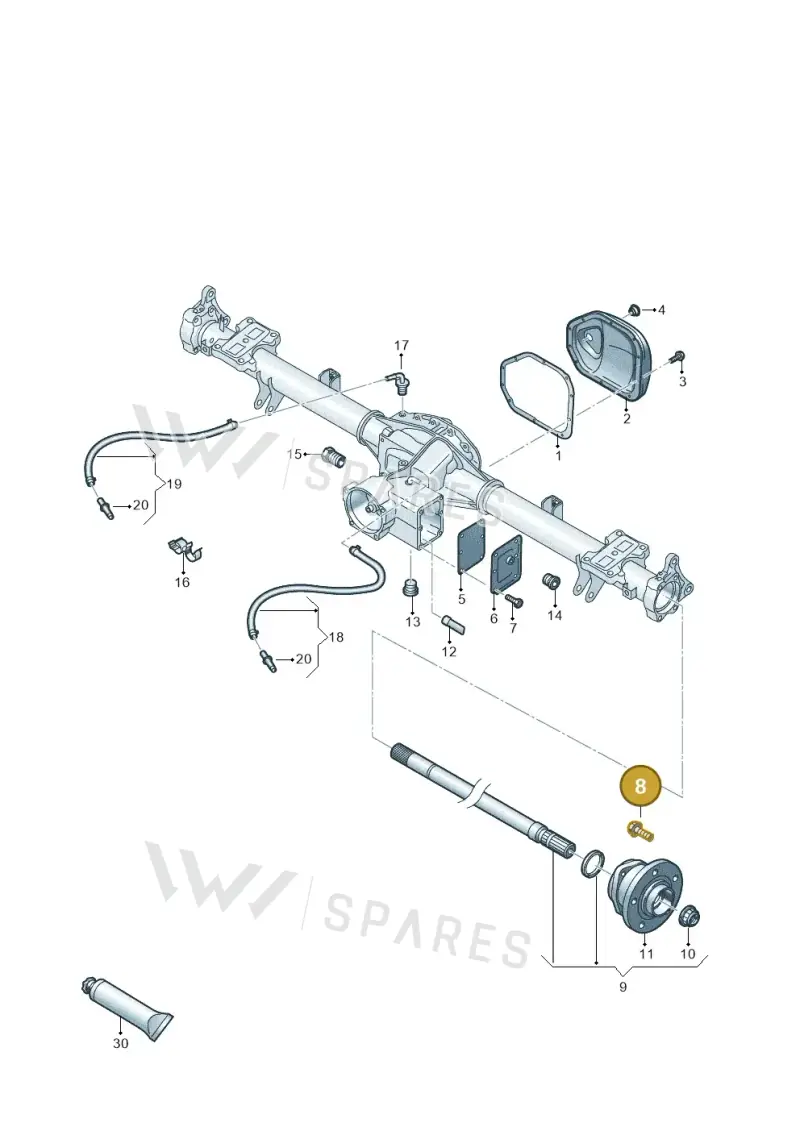 N10661101 — Volkswagen MAN TGE 55 (2016-2021) diagram 806501120, position 8