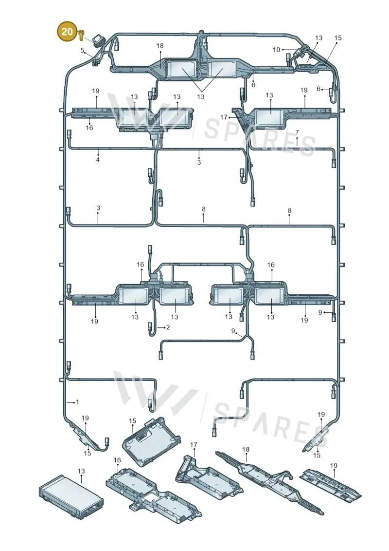 N10662102 — Audi E-tron (2020-2023) diagram 586915530, position 20