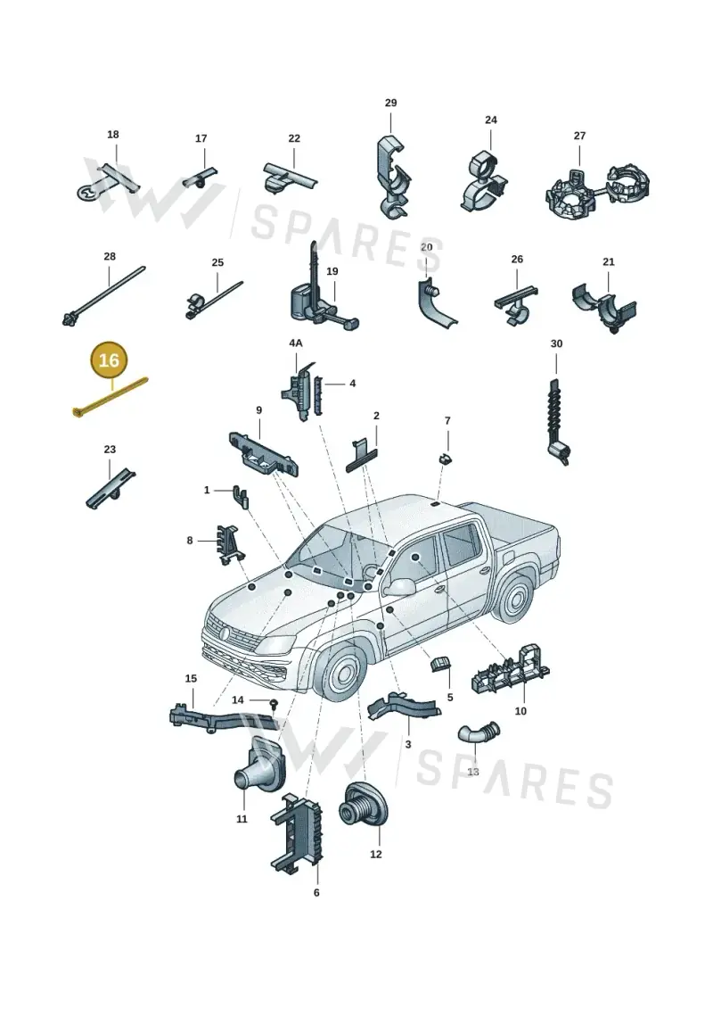 N10662201 — Volkswagen Amarok twin cab (2022-) diagram 2ha971086, position 16