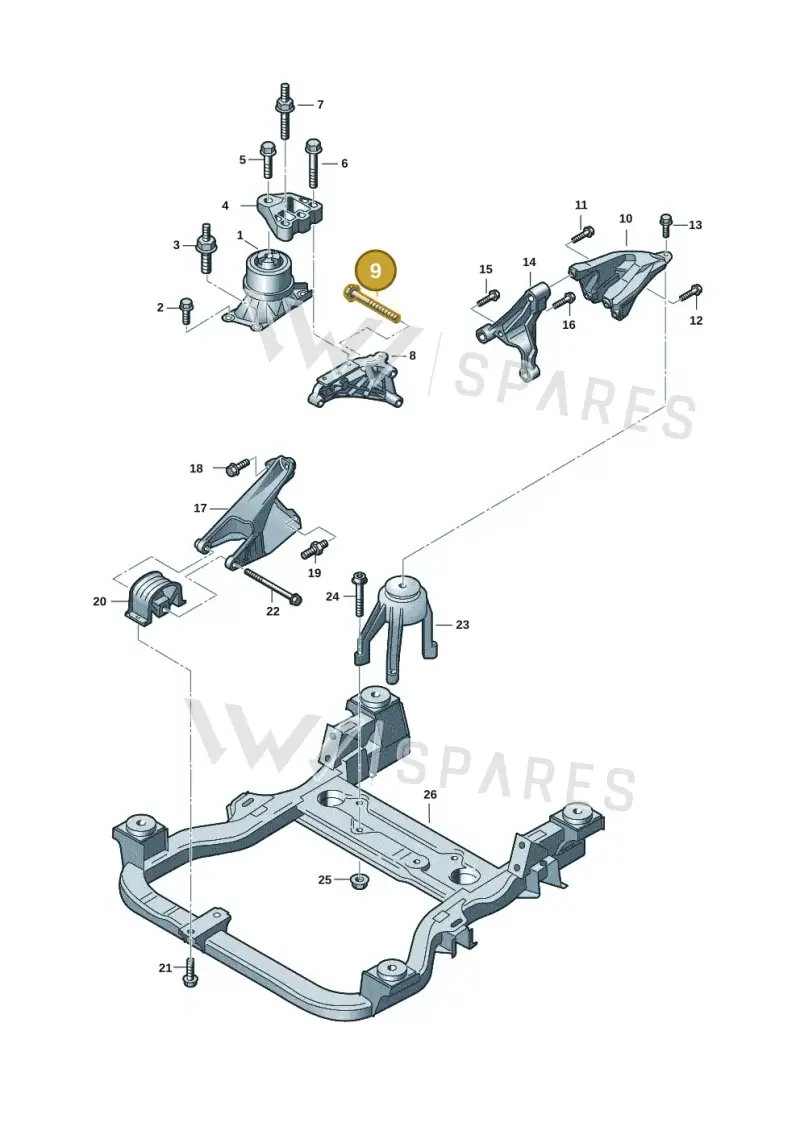 N10666601 — Volkswagen Transport. multivan (2019-2024) diagram 7ep199000, position 9