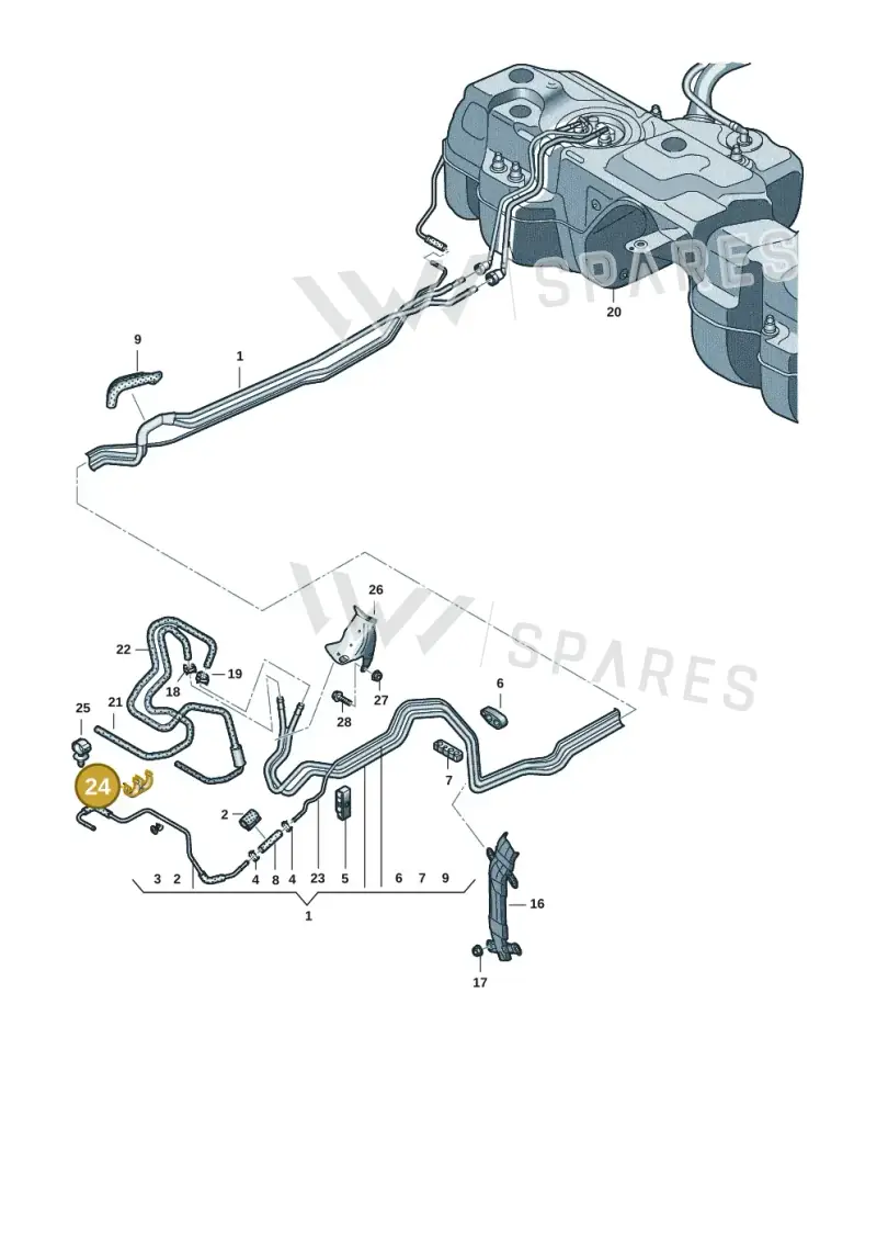N10667201 — Audi Q8 (2018-2025) diagram 429201051, position 24