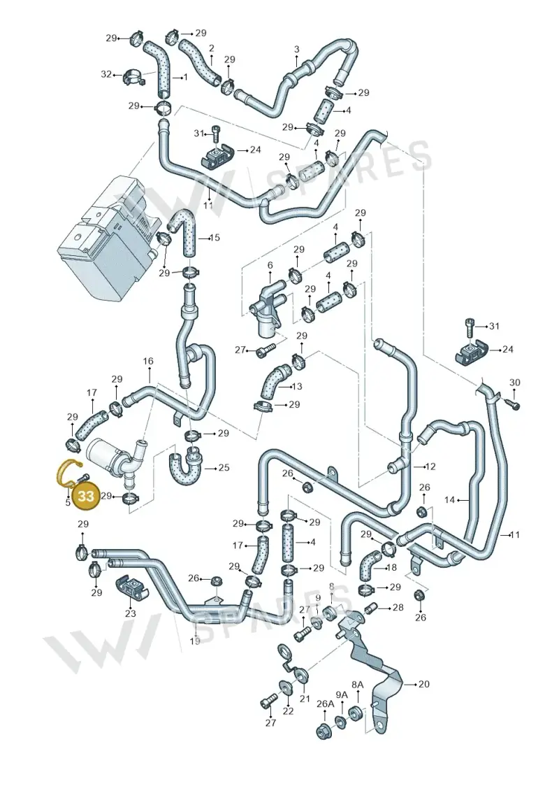 N10670501 — Volkswagen Touareg                08> (2007-) diagram 478819360, position 33