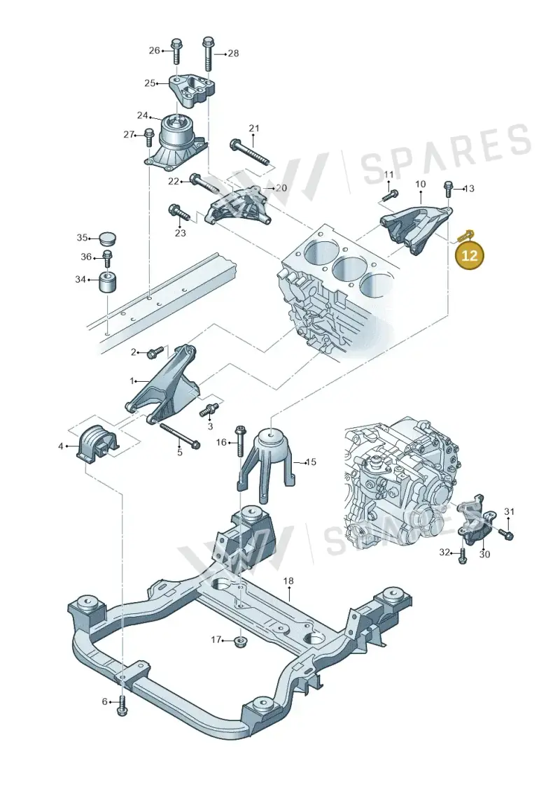 N10672702 — Volkswagen Caravelle (2015-2019) diagram 679199300, position 12