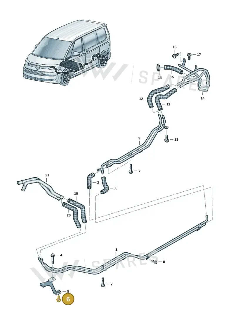 N10675602 — Volkswagen Multivan (2021-) diagram 7t0121120, position 6