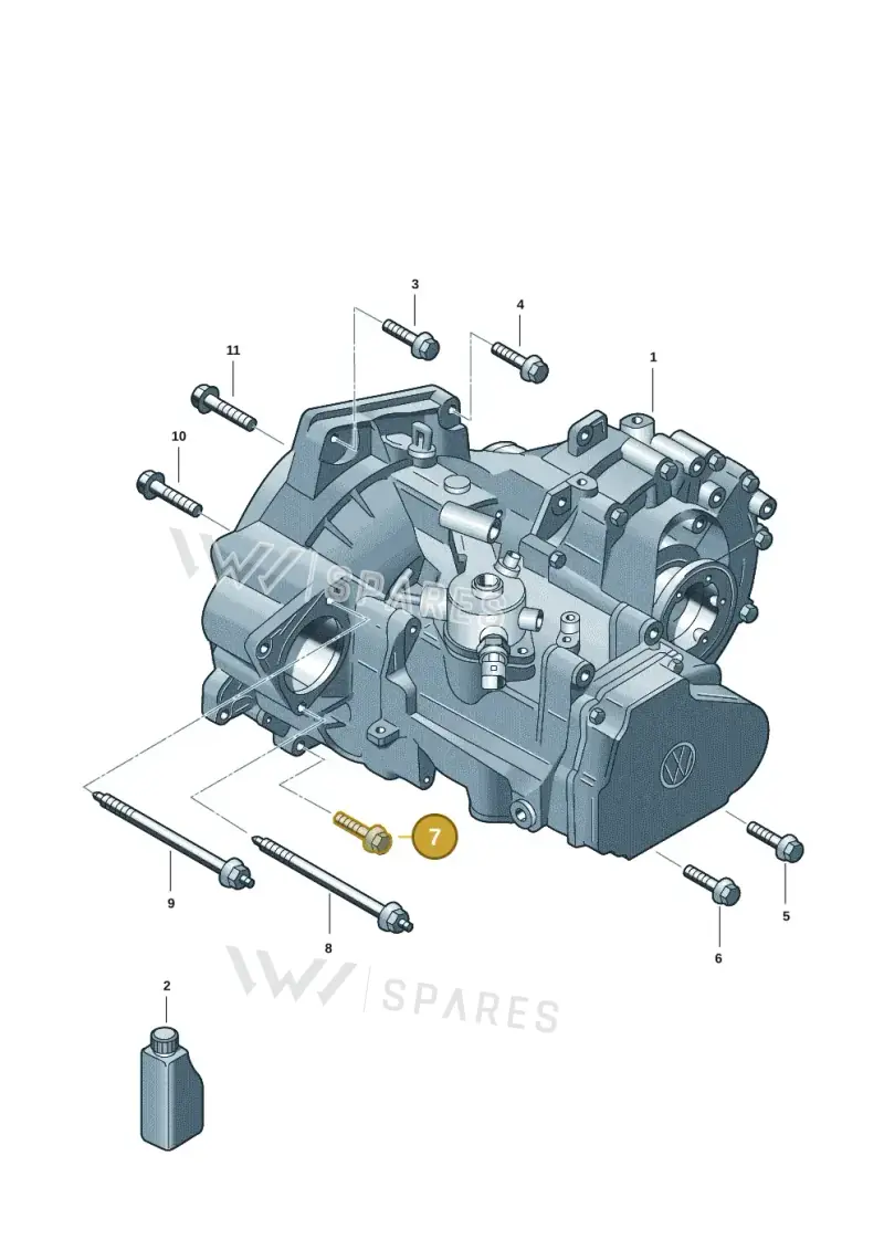 N10683301 — Volkswagen T-Roc convertible 1.5 (2019-2024) diagram 2gk300350, position 7