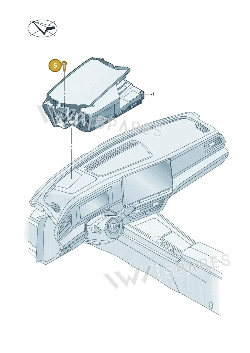N10684701 — Volkswagen Passat estate (2023-) diagram 3j0920500, position 5