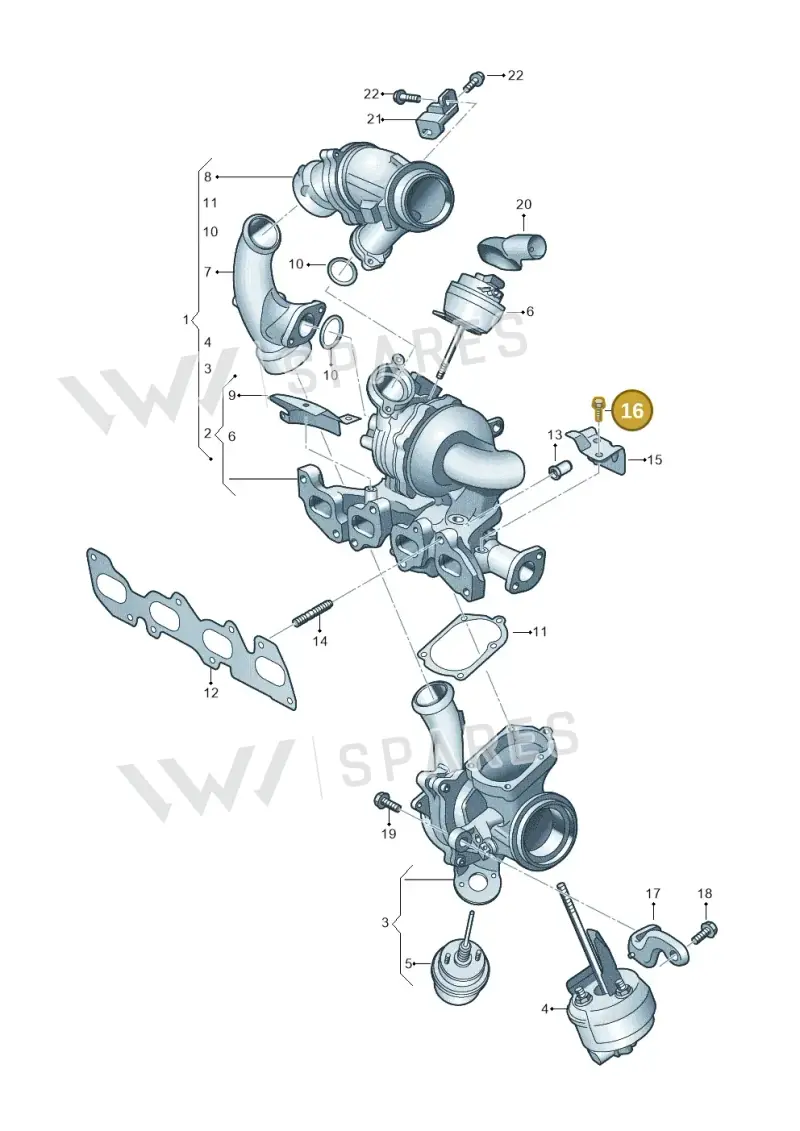 N10688402 — Volkswagen MAN TGE 55 (2016-2021) diagram 806145010, position 16