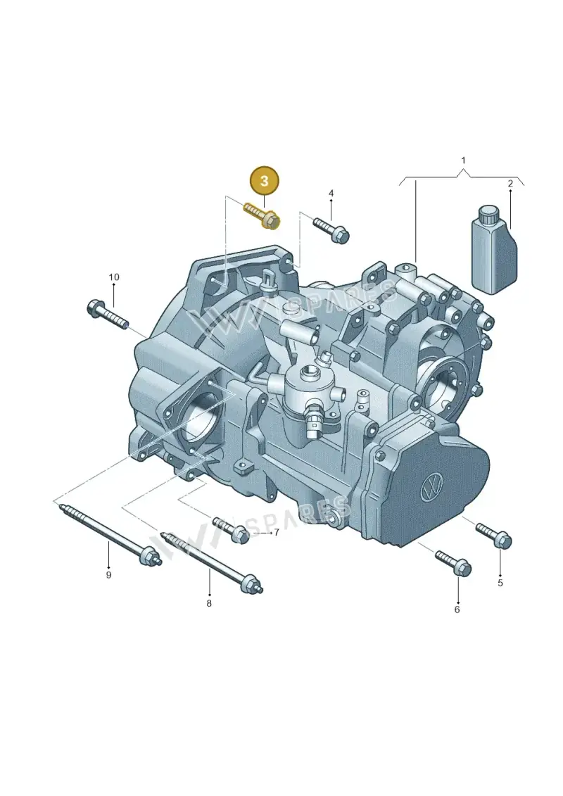 N10690701 — Volkswagen Beetle (2016-2019) diagram 827315010, position 3