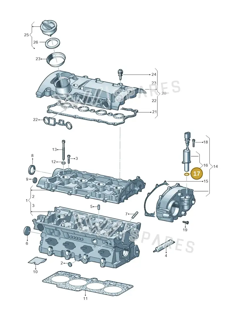 N10691601 — Volkswagen Scirocco 2.0 (2014-2017) diagram 649103540, position 17