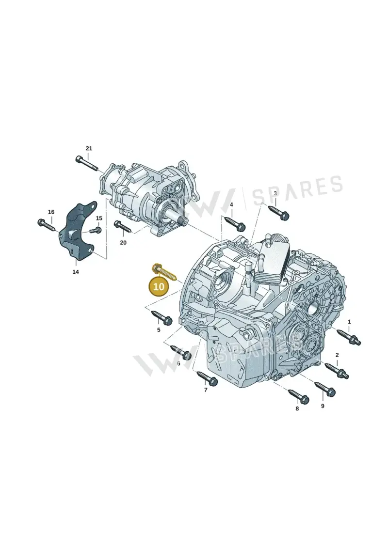 N10692401 — Volkswagen T-Roc BlueMotion (2017-2024) diagram 884300655, position 10