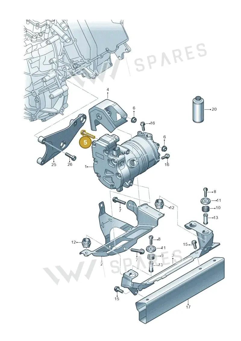 N10692601 — Audi Q8 e-tron (2018-2025) diagram 586260300, position 5