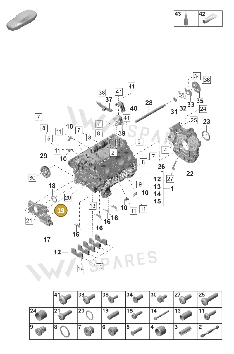 N10693001 — Porsche Panamera (2020-2023) diagram p58101100, position 19